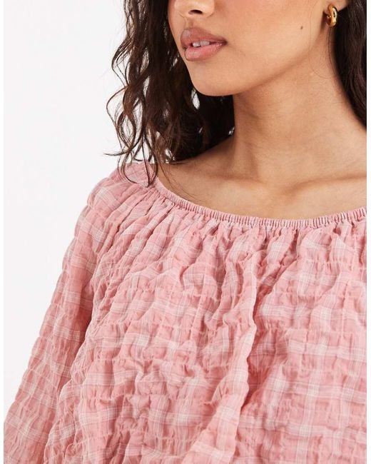ASOS Pink Bubble Top