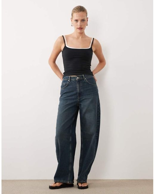 Abercrombie & Fitch Blue 90s Double Layer Cami With Built