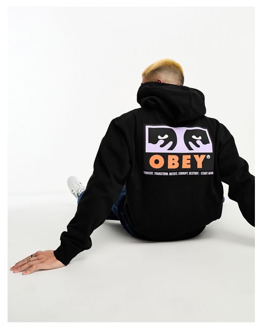 Obey Subvert Hoodie in Black for Men Lyst UK