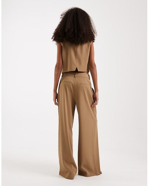 Vero Moda Natural Wide Leg Tailored Trouser Mix & Match Co-Ord
