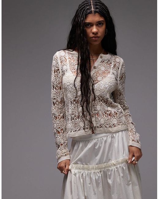 TOPSHOP Gray – strickjacke