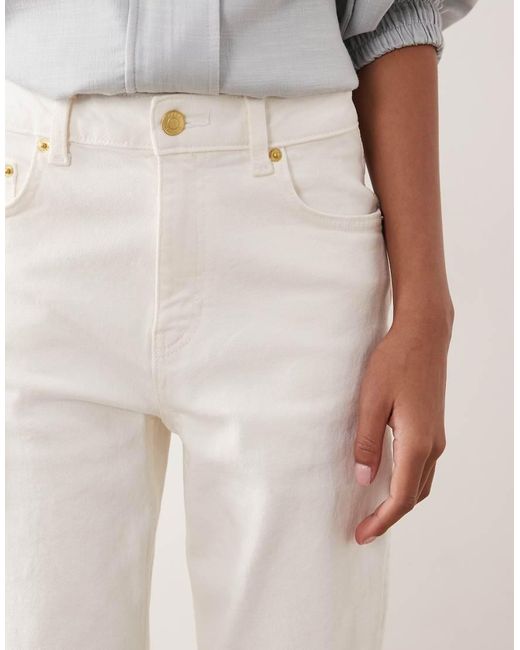 ASOS White Slim Fit Mom Jeans