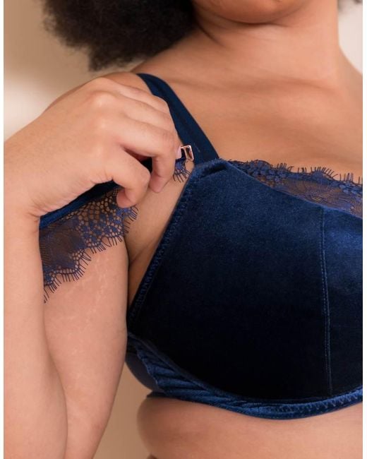 Curvy Kate Black Scantilly Glamour Puss Superplunge Padded Plunge Bra Fuller Bust