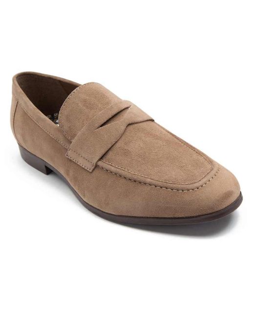Thomas Crick Brown Harley Loafer Suede Leather Slip-On Loafer Shoes for men