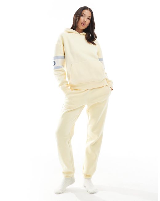 Cotton On Natural Plush Premium Graphic Hoodie