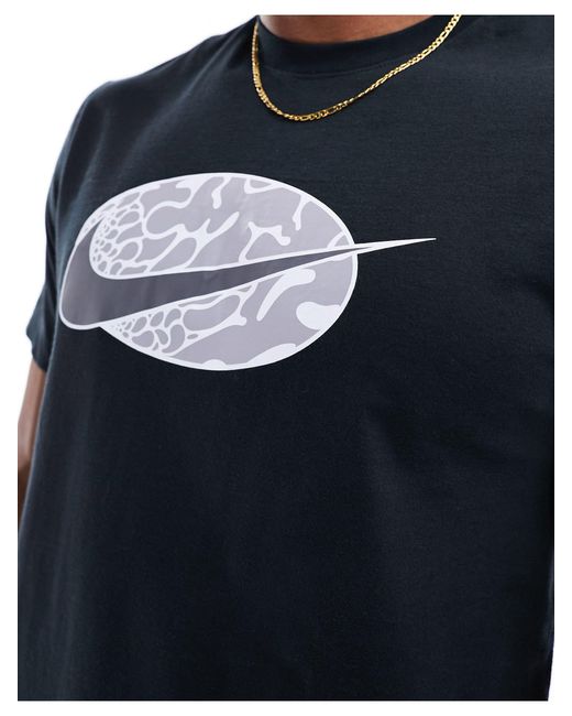 Nike Blue Swoosh Logo T-shirt for men
