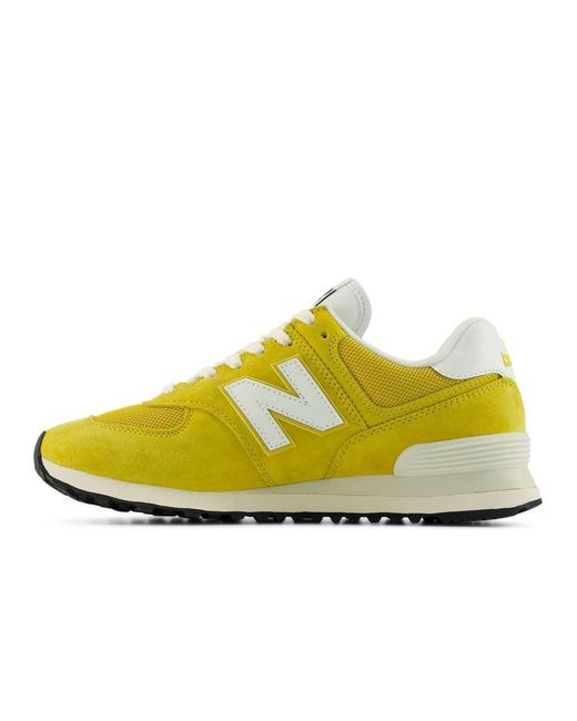 New Balance Yellow 574 Trainers