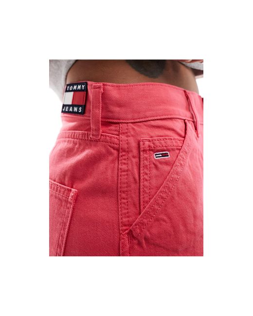 Tommy Hilfiger Red Co-ord Daisy Low Rise baggy Carpenter Jean
