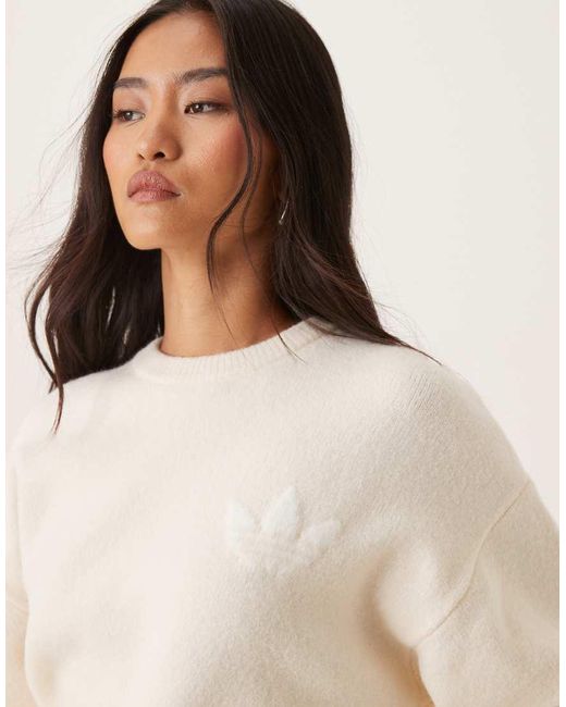 Adidas Originals Natural Knitted Jumper