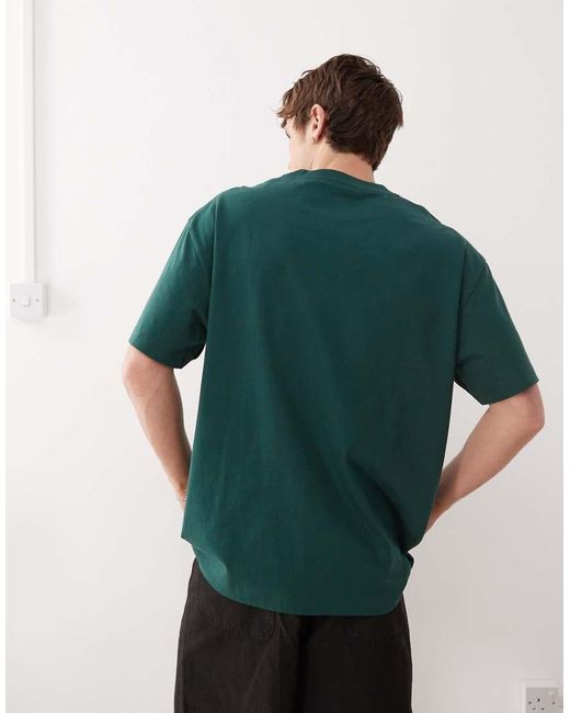 Weekday Green Oversized T-shirt for men