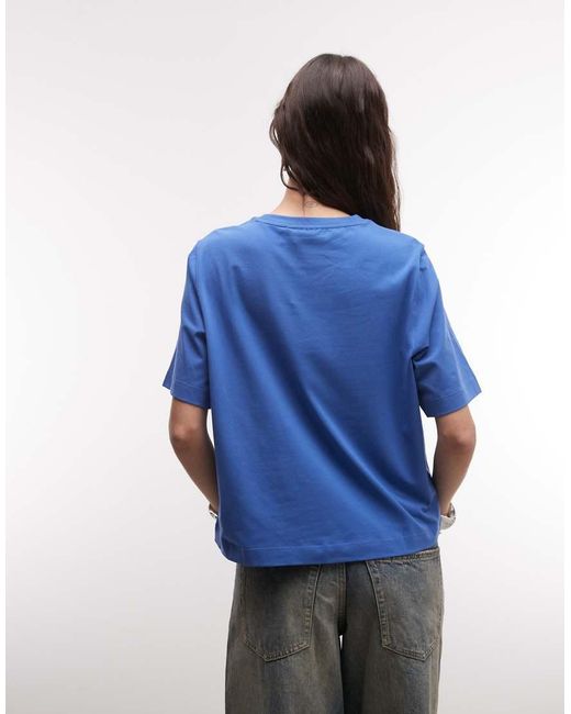 Weekday Blue Boxy Fit T-shirt
