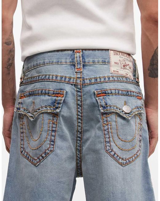 True Religion Blue Vinny Super T baggy Short for men