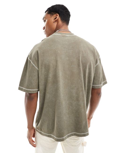 ASOS Gray Heavyweight Oversized T-shirt for men