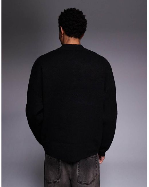ADPT Blue Crew Neck Knit Sweater for men