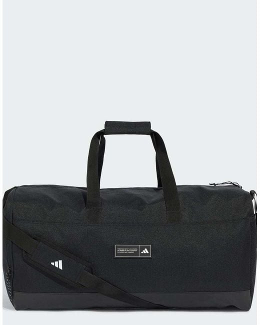 Adidas Originals Black 3 Stripes Weekender Duffel Bag Large