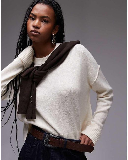 ARKET Wollen Sweater Met Ronde Hals in het White