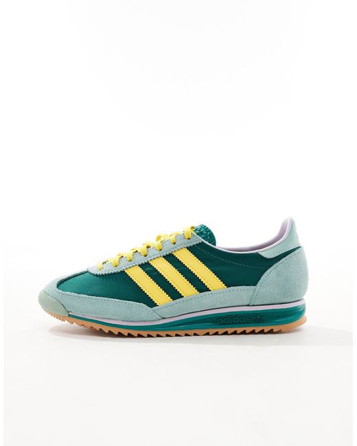 Sl 72 og - sneakers verdi e gialle di Adidas Originals in Green