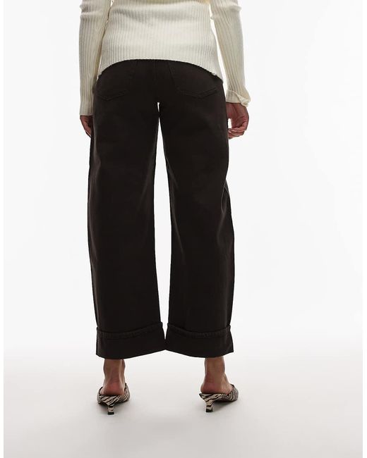 Jeans Dritti Lavaggio Scuro Con Risvolto di & Other Stories in White