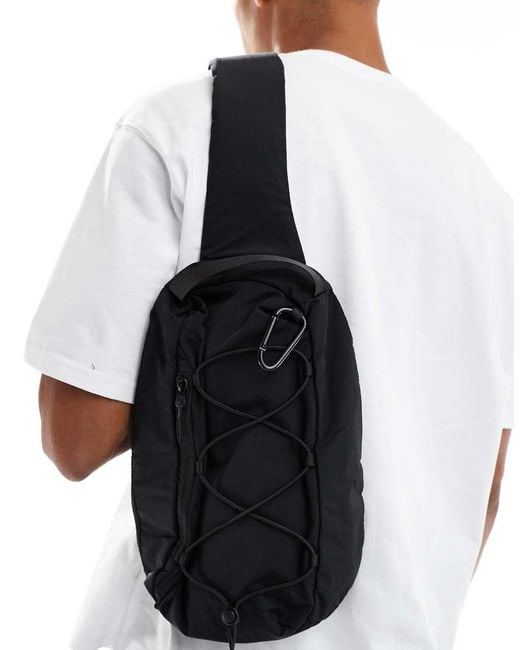 Zaino Nero Con Coulisse di ASOS in White da Uomo