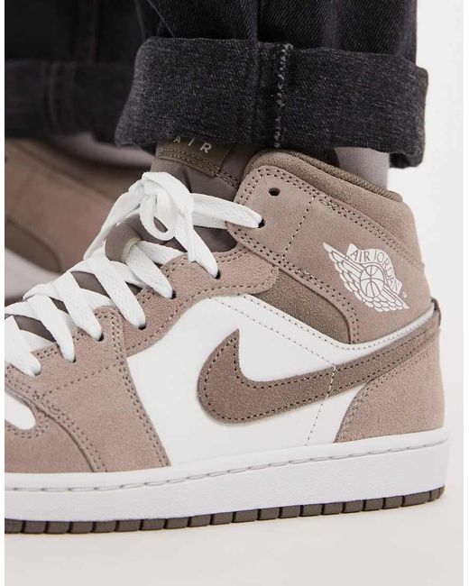Nike Black Nike Air 1 Mid Trainers for men