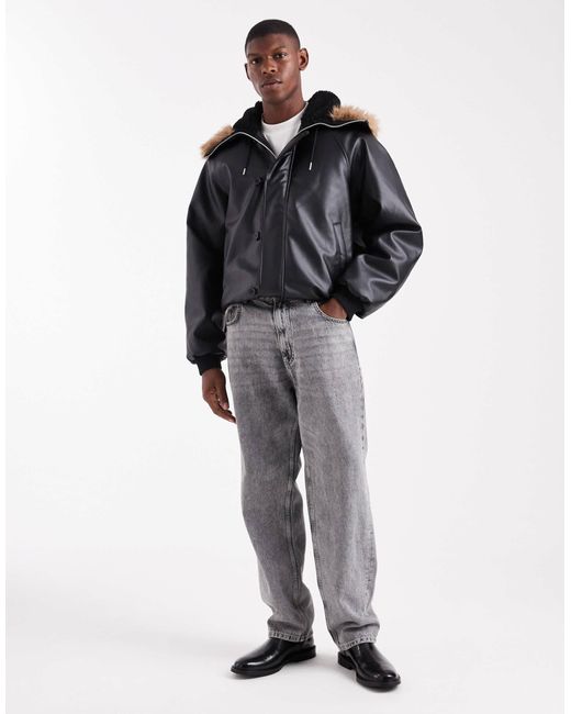 ASOS – bomberjacke in Black für Herren