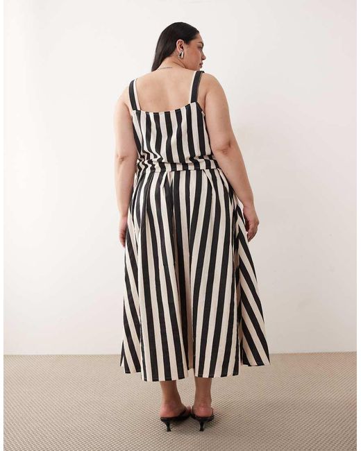 Nobody's Child Blue Button Down Midi Skirt Co-ord