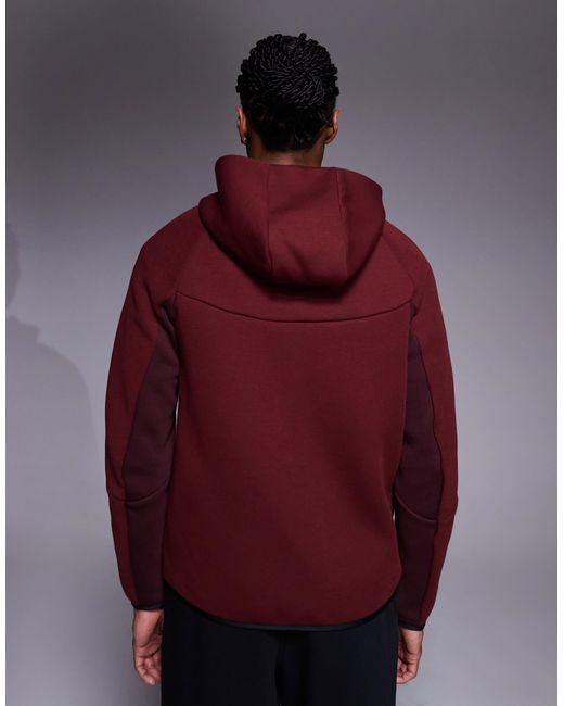 Nike Purple Tech Fleece Full Zip Hoodie for men