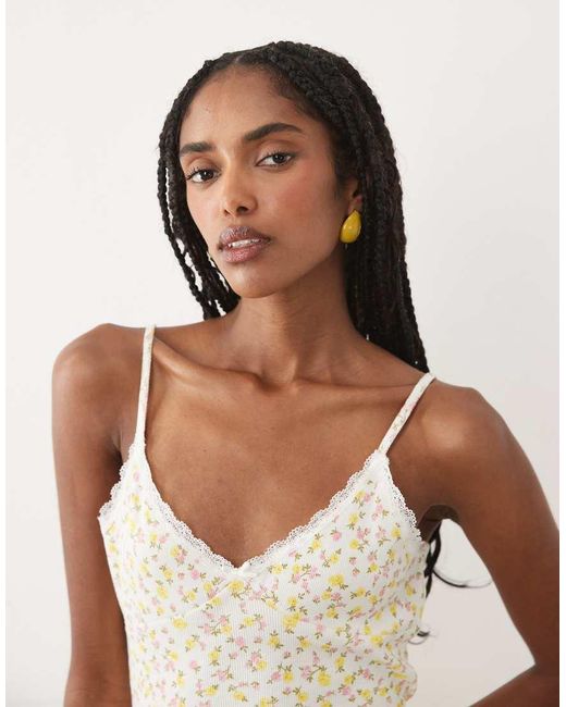 Miss Selfridge Natural Cami Mini Dress