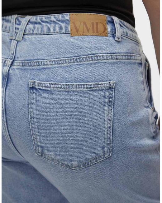 Vaqueros Mom De Vero Moda de color Blue