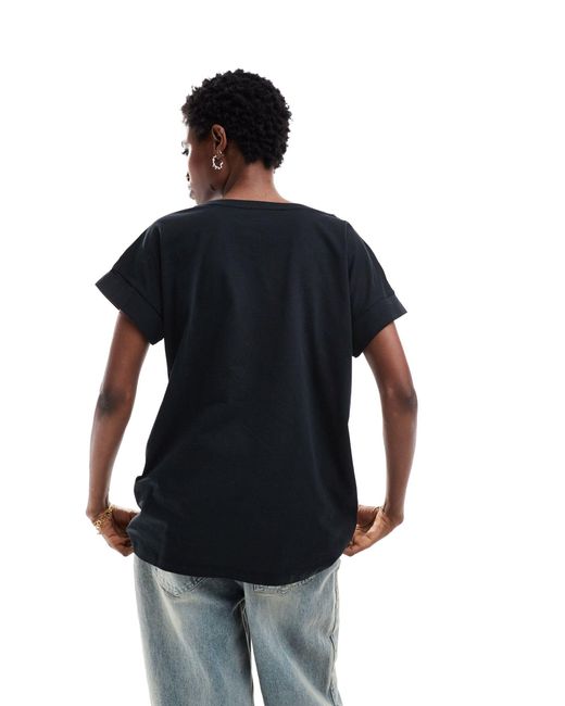 Camiseta negra con borlas imo boy AllSaints de color Black