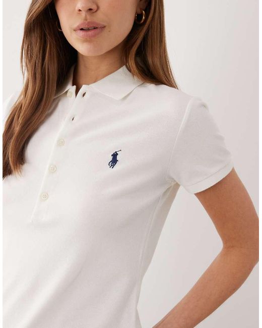 Polo Ralph Lauren White Slim Fit Short Sleeve Polo Shirt