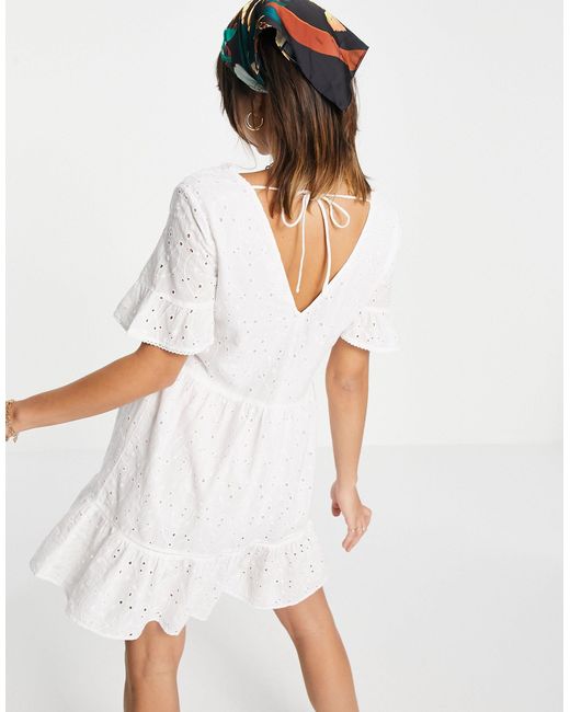 Accessorize Broderie Dress in White | Lyst