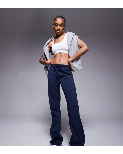 ASOS Blue Asos Design Tall Interlock Flared jogger