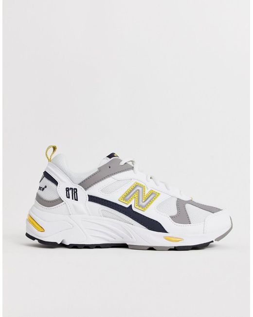 New Balance 878 - Sneakers Met Dikke Zool in het White