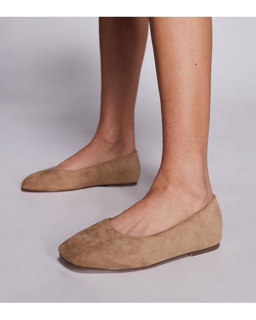 SIMMI Brown Simmi London Wide Fit Viktoria Ballet Flats