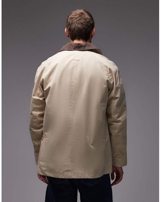 Timberland Multicolor Washed Barn Coat With Cord Collar for men