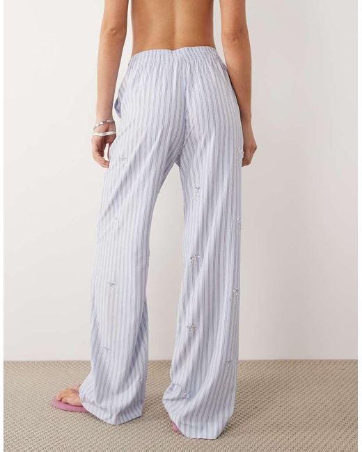 Mango White Jewelry Straight Trouser Co-ord