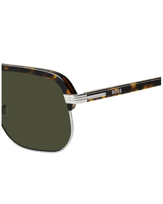 Boss Sunglasses Green Boss Square Sunglasses for men