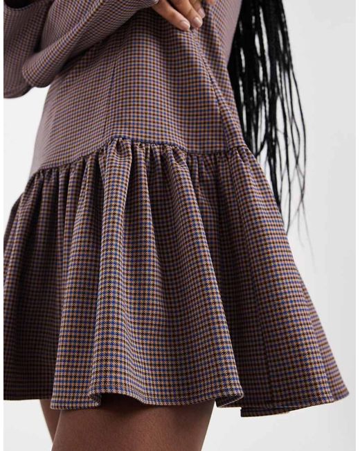 ASOS Multicolor Drop Waist Mini Dress