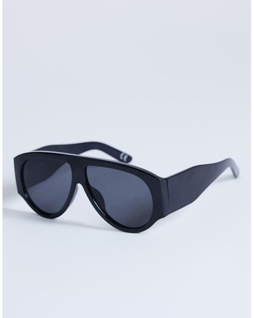 TOPSHOP Blue Zante Aviator Sunglasses