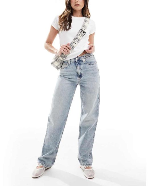Tommy Hilfiger Blue Layla Slim Straight Jeans