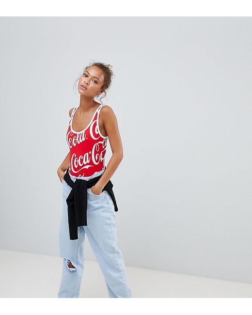 Bershka Cocacola Body in Red | Lyst Canada