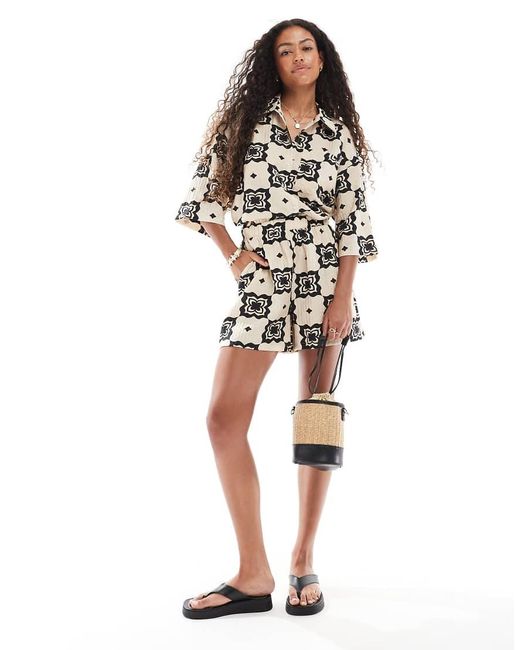Object Losse Korte Broek in het White