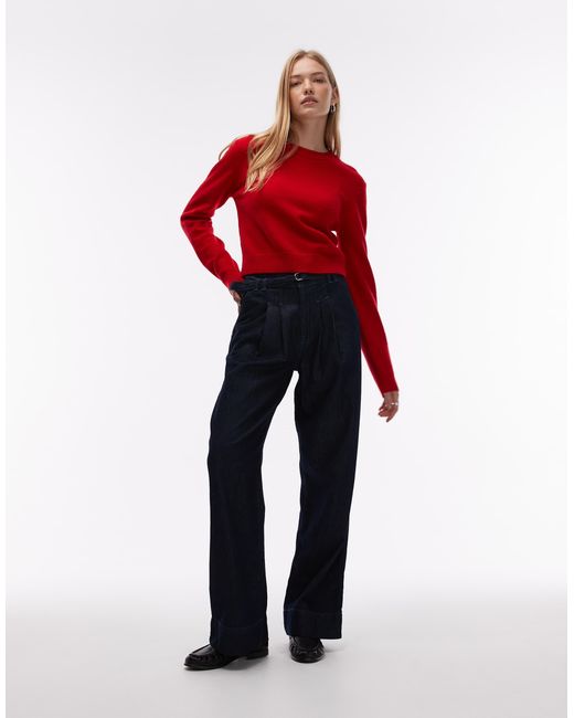 & Other Stories Women's Red Wool Mix Slim Fit Sweater