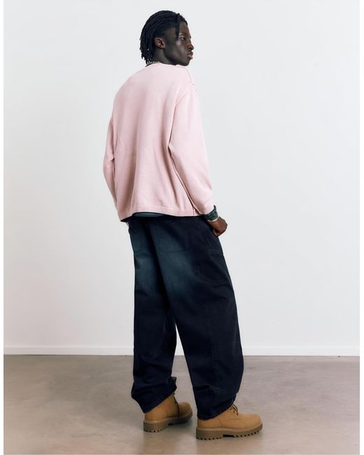 Pull&Bear – pullover in Pink für Herren