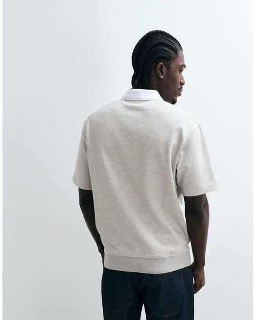 Boss Gray Edge Relaxed Fit Polo for men