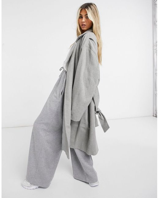 collusion longline teddy coat