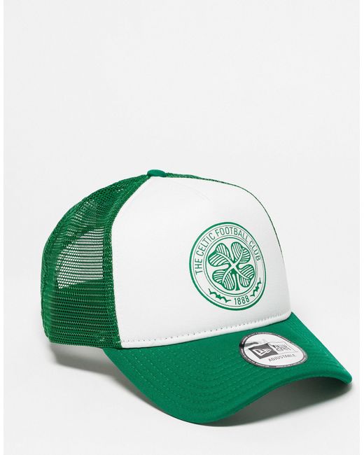 KTZ Green Celtics 9forty Trucker Cap