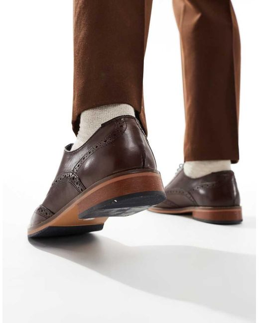 ASOS Brown Brogue Shoes for men