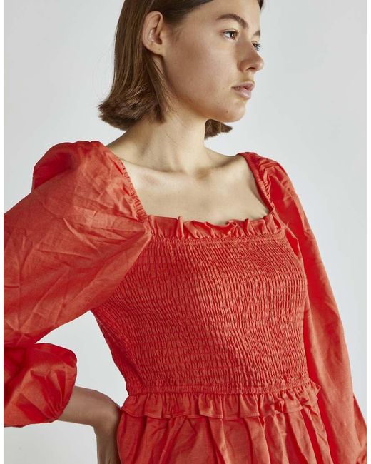 Glamorous Shirred Mini Dress